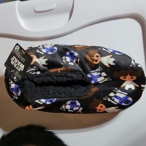 New FUZZY BABBA Star Wars SLIPPER SOCKS  0NE SIZE * CUTE * Super Soft Leia R2D2